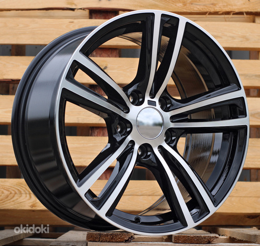 R17x8  5X120  ET  34  72.6  B5739  Black Polished (MB)  For BMW  (L2)  ((AKC 80 Eur))