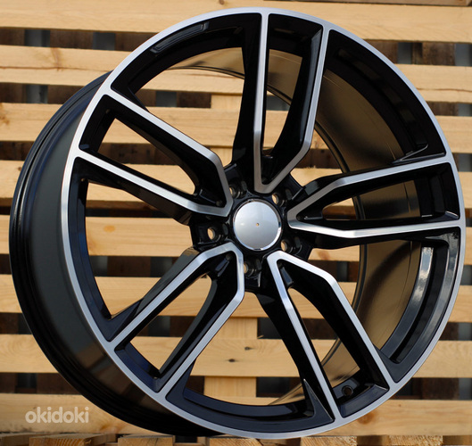 R22x10.5  5X112  ET  40  66.6  B5610  (XFE386)  Black Polished+Powder Coating (MBPC)  For MER  (P)