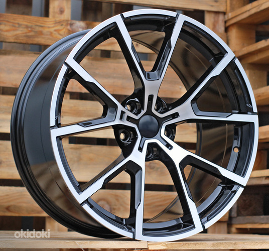 R19x9  5X120  ET  40  72.6  B5601  Black Polished (MB)  For BMW  (K2)  (Rear+Front)