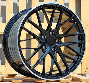 R21x9.5  5X130  ET  71  71.6  B5541  Black+Polished Lip (BLPL)  For PORCH  (M)  (Rear+Front) (1 foto / 1)