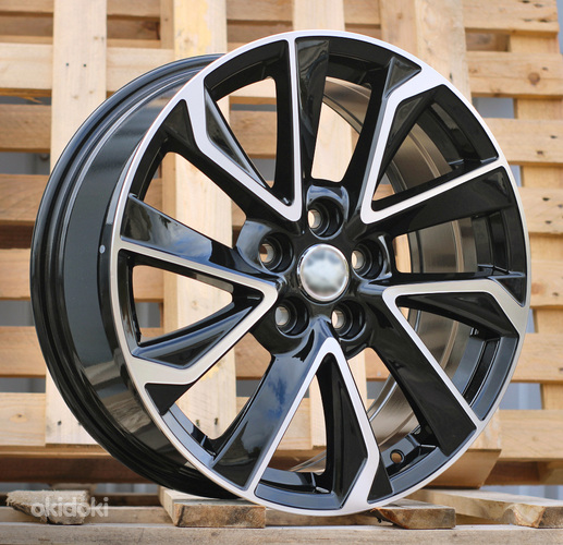 R18x7.5  5X114.3  ET  45  60.1  B5463  Black Polished (MB)  For TOYOT  (K4+P)