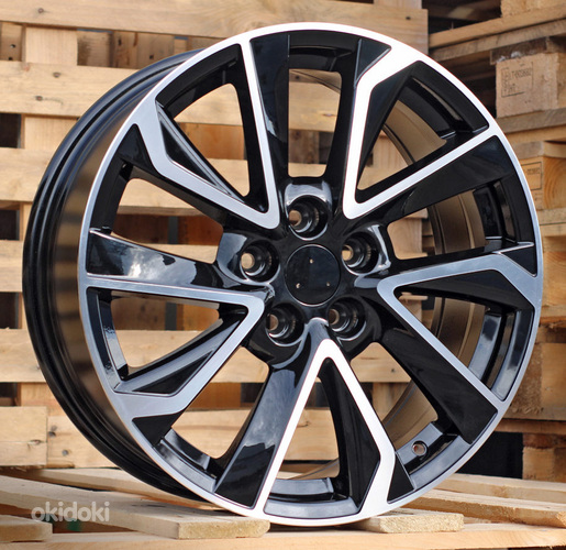 R18x7.5  5X114.3  ET  40  60.1  B5463  Black Polished (MB)  For TOYOT