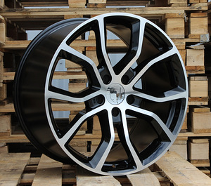 R21x11  5X130  ET  58  71.6  B5362  Black Polished (MB)  For PORCH  (K4)  (Rear+Front) (1 foto / 1)