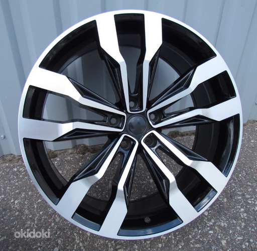 R20x9  5X112  ET  33  66.6  B5333  (A5590)  Black Polished+Powder Coating (MBPC)  For VW  (K7+P)  (TOUAREG)