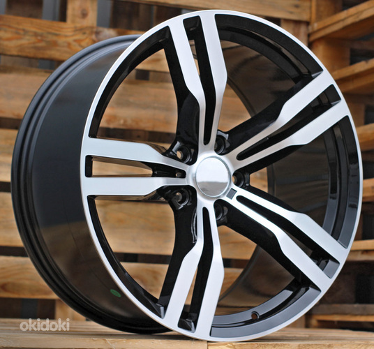 R20x8.5  5X112  ET  25  66.6  B5327  Black Polished (MB)  For BMW  (K4+P)  (Rear+Front)
