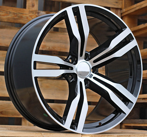 R19x9.5  5X120  ET  39  72.6  B5327  Black Polished (MB)  For BMW  (P+K4)  (Rear+Front) (1 foto / 1)
