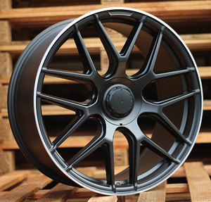 R22x10  5X112  ET  46  66.6  B5318  (3S5318)  Black Half Matt+Polished Lip (BLHMPL)  For MER  (P)  (HYBRID FORGED Rear+Front) (1 foto / 1)