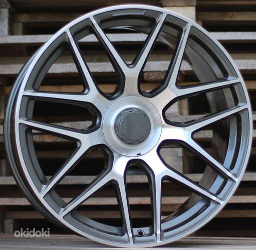 R21x9  5X112  ET  30  66.6  B5318  (A7102A)  Grey Polished (MG)  For MER  (Z1)  (Rear+Front)