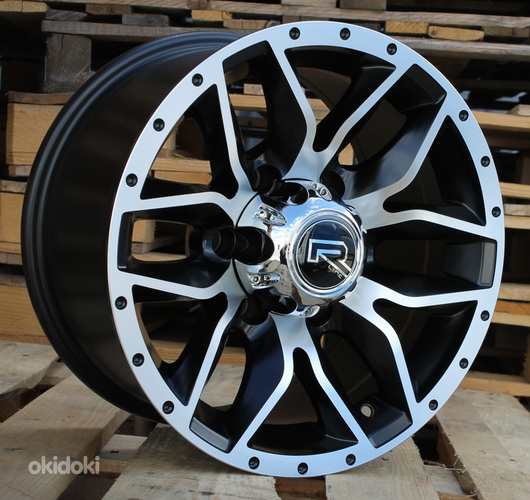 R15x8  5X139.7  ET  0  110.1  B5307  Black Polished Half Matt (MBHM)  For 4X4  (L1)