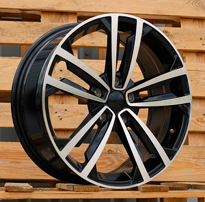 R17x7  5X112  ET  45  57.1  B5287  (IN5396)  Black Polished (MB)  For VW  (P2+M)  ((AKC 85 Eur)) (1 foto / 1)
