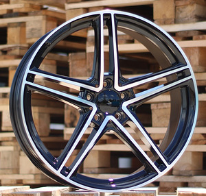 R19x8.5  5X112  ET  43  66.6  B5252  Black Polished (MB)  For MER  (K4)  ((AKC 100 Eur)) (1 foto / 1)