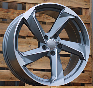 R17x7.5  5X112  ET  45  66.5  B5185  Grey Polished (MG)  For AUD  (K4) (1 foto / 1)
