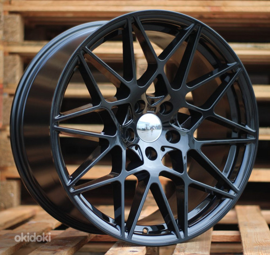 R17x7.5  5X112  ET  30  66.6  B5167  (XF023)  Black (BL)  For BMW  (R)  (HYBRID FORGED)