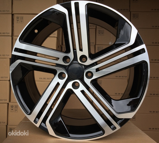R18x8  5X112  ET  45  57.1  B5156  Black Polished (MB)  For VW  (K2)