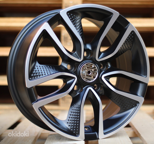 R15x6.5  5X108  ET  45  67.1  B5087  Black Polished Half Matt (MBHM)  For RACIN  (R+L4)