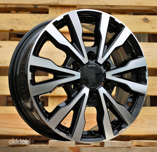 R16x6.5  6X120  ET  50  74.5  B3025  (BYF3025)  Black Polished (MB)  For VW  (Z1)  (HYBRID FORGED Spherical for VW)
