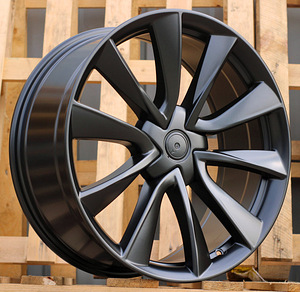 R20x8.5  5X114.3  ET  35  64.1  B2046  Black Half Matt (BLHM)  For TESLA  (Z1)  (Model 3) (1 foto / 1)