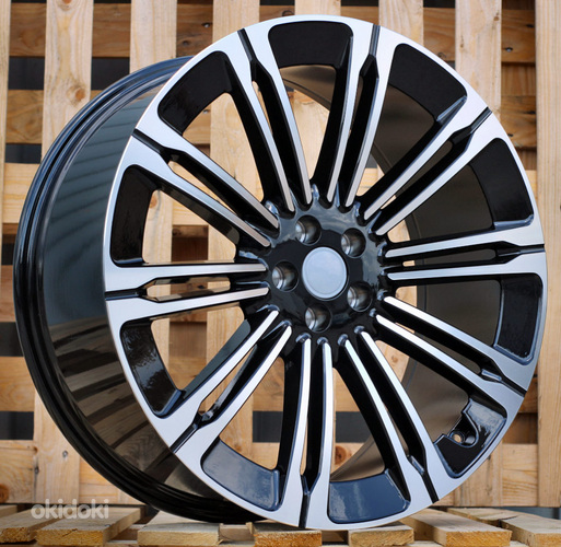 R22x9.5  5X108  ET  45  63.3  B1808  Black Polished (MB)  For LAND  (P)