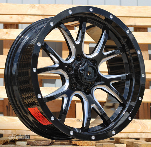 R20x9  6X139.7  ET  15  106.1  B1813  Black (BL)  For 4X4  (K3)  (Milling)