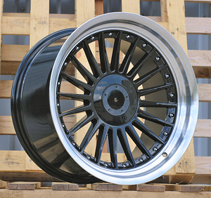 R18x10  5X120  ET  15  74.1  B1803  Black+Polished Lip (BLPL)  For BMW  (Z6)  (ALPINA Style Rear+Front) (1 foto / 1)