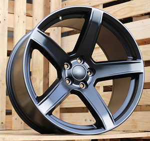 R20x10.5  5X115  ET  22  71.5  B1671  Black Half Matt (BLHM)  For DODGE  (Z1)  (Rear+Front) (1 foto / 1)