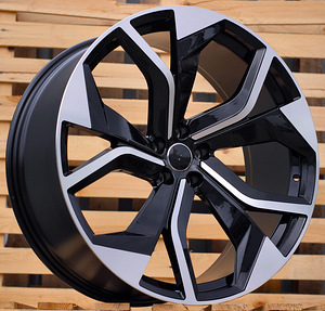 R21x9.5  5X112  ET  25  66.5  B1637  (BK5758)  Black Polished (MB)  For AUD  (P2) (1 foto / 1)