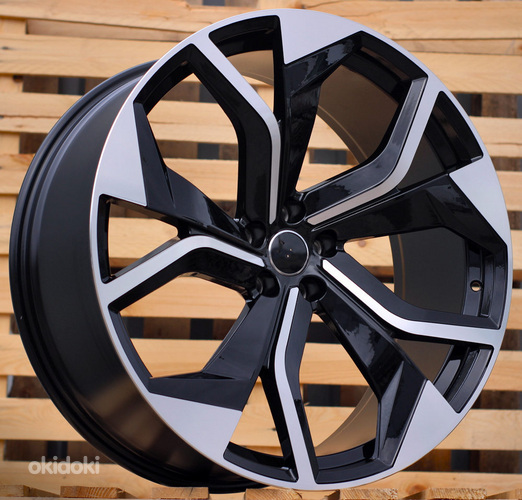 R21x9.5  5X112  ET  25  66.5  B1637  (BK5758)  Black Polished (MB)  For AUD  (P2)