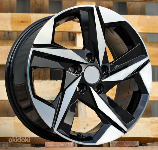 R15x6  5X114.3  ET  45  67.1  B1622  Black Polished (MB)  For HYUND  (Z2+M)