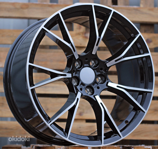 R18x8  5X120  ET  30  72.6  B1617  (IND7046)  Black Polished (MB)  For BMW  (K7)
