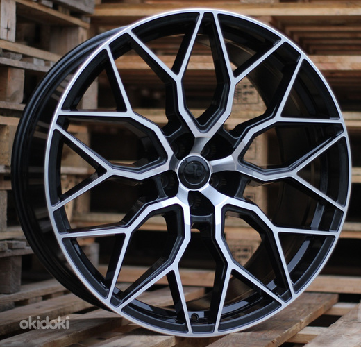 R23x10.5  5X120  ET  40  72.6  B1604  Black Polished+Powder Coating (MBPC)  For RACIN  (P)  (STYLE VOSSEN)