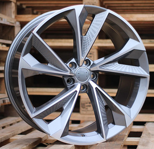 R18x8  5X112  ET  35  66.5  B1566  (IND5456)  Grey Polished (MG)  For AUD  (K7) (1 foto / 1)