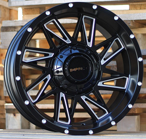 R18x9  12X135/139  ET  M12  110.1  B1544  Black Matt+Polished Lip (BMPL)  For 4X4  (IMPACT MILLING) (1 foto / 1)