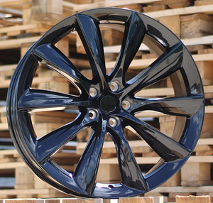 R22x9  5X120  ET  35  64.1  B1469  (0223)  Black (BL)  For TESLA  (K7)  (Gloss Black Rear+Front) (1 foto / 1)