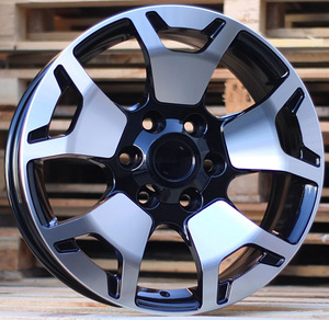 R18x7.5  6X139.7  ET  25  106  B1460  Black Polished (MB)  For TOYOT  (Z2)  (4x4) (1 foto / 1)