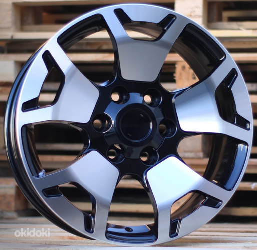 R18x7.5  6X139.7  ET  25  106  B1460  Black Polished (MB)  For TOYOT  (Z2)  (4x4)