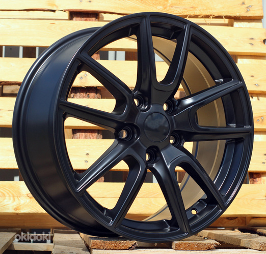 R18x8  5X127  ET  55  71.5  B1436  Black Half Matt (BLHM)  For 4X4  (Z1)  ((For Jeep))