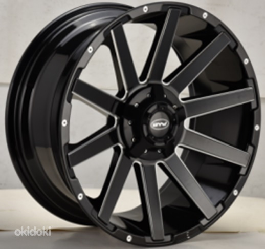 R20x9  6X139.7  ET  M12  110.1  B1443  Black (BL)  For 4X4  (K3)  (Milling)