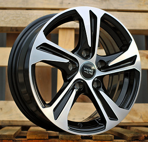 R16x6.5  5X114.3  ET  40  67.1  B1424  (BK1242)  Black Polished (MB)  For RACIN (1 foto / 1)