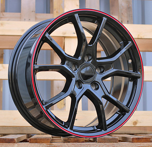 R18x8  5X114.3  ET  45  64.1  B1418  (BK5388)  Black+Red Line (BR)  For HOND  (P) (1 foto / 1)