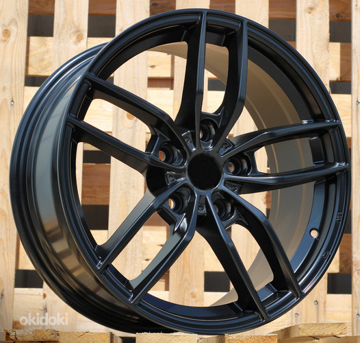 R18x8  5X127  ET  45  71.5  B1384  Black Half Matt (BLHM)  For JEEP  (K4)