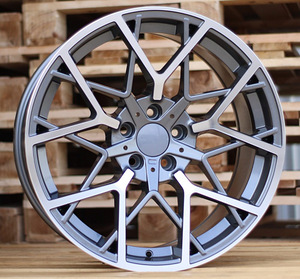 R19x8.5  5X112  ET  26  66.6  B1383  Grey Polished+Powder Coating (MGPC)  For BMW  (P)  (Rear+Front) (1 foto / 1)