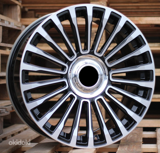 R21x9.5  5X112  ET  46  66.6  B1365  Black Polished (MB)  For MER  (P)  (MANSORY)