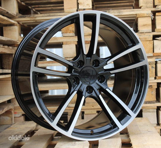 R21x9.5  5X130  ET  46  71.6  B1378  Black Polished (MB)  For PORCH  (P+Z3)  (Rear+Front)