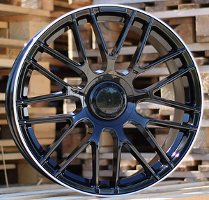 R20x8  5X112  ET  40  66.6  B1268  Black+Polished Lip (BLPL)  For MER  (Z1)  (Rear+Front) (1 foto / 1)