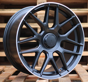 R19x8  5X112  ET  43  66.6  B1258  (IN7040)  Black Half Matt+Polished Lip (BLHMPL)  For MER  (Z6)  (Rear+Front) (1 foto / 1)