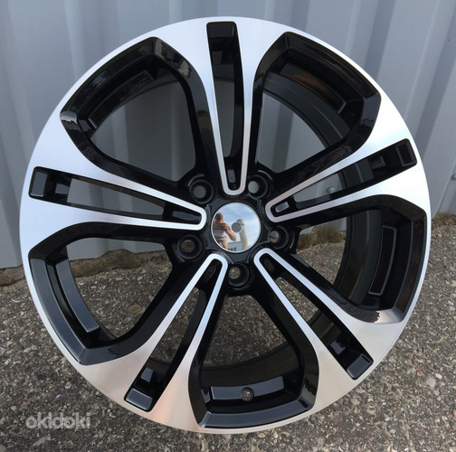 R17x7  5X114.3  ET  40  67.1  B1249  Black Polished+Powder Coating (MBPC)  For KIA  (R)