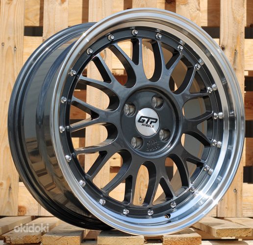 R17x7.5  4X100  ET  35  60.1  B1184  Grey Polished (MG)  For RACIN  (K3)  (Style BBS)