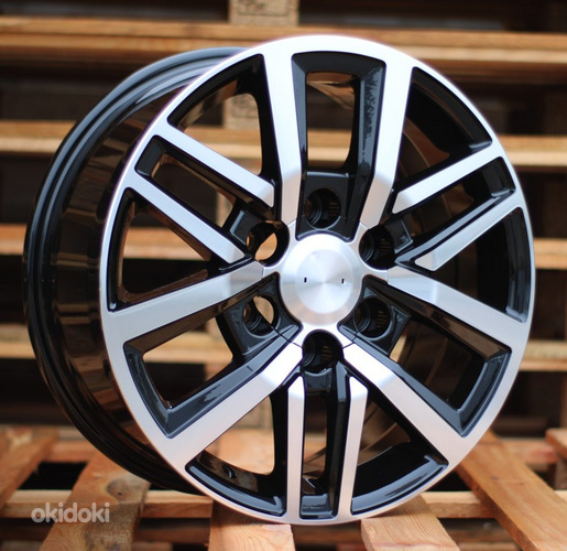 R16x7  6X139.7  ET  30  106  B1155  Black Polished (MB)  For TOYOT  (P2)  (4x4)