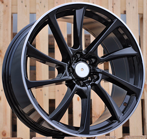 R17x7.5  5X112  ET  35  66.5  B1135  Black+Polished Lip (BLPL)  For AUD  (P)  ((AKC 65 Eur)) (1 foto / 1)