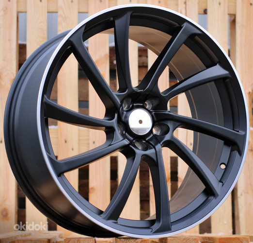 R20x9  5X112  ET  33  66.5  B1135  (IN1095)  Black Half Matt+Polished Lip (BLHMPL)  For AUD  (K7+P2)  (Style ABT)